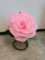 kwiaty giganty wesele ścianka stół rękodzieło krepina