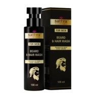 Sattva For Men Shampoo for Beard and Hair&Beard Wash100 ml