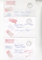 "R"Harklowa k.Jasła-trzy koperty polecone