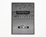 PLAKAT AYRTON SENNA LOTUS F1 FORMULA 1 GP BOLID WYŚCIGOWY PLAKAT A3