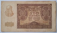 Banknot Generalna Gubernia 100 zł 1940 rok SERIA: E