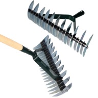 AERATOR WERTYKULATOR RĘCZNY DO TRAWNIKA CHWASTÓW OGRODOWY GRABIE MOCNE