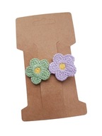 Pierwsza spinka do włosów mini spinki spineczki boho kwiaty kwiatuszki