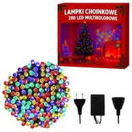LAMPKI CHOINKOWE ŚWIATEŁKA 200 LED KOLOROWE ZEWNĘTRZNE WEWNĘTRZNE