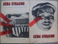 CENA STRACHU -film prod. francuskiej - program kinowy -lata 50-te