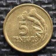 *PERU [0817]*5 centavo 1974 (Sol peruwiański), Kwiaty Cantua *5 CENTAVOS