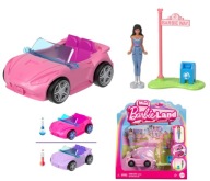 Zestaw MINI BARBIE LAND Mini Autko Kabriolet + Mini Lalka