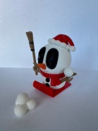 Bałwan na nartach figurka zabawka święta dekoracje Boże Narodzenie