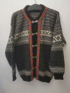 NORWOOL VINTAGE NORWESKI CARDIGAN SWETER L/XL SWETR WEŁNIANY