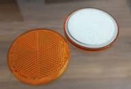 Odblask Światło Odblaskowe boczny pomarańczowy fi 60 na taśmę 2 szt.