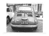 Pocztówka - Auteczko na kluczyk nr 2, czyli Fiat 500