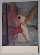 Pocztówka PRL | malarstwo | Jan Spychalski - Walka Jakuba z Aniołem