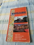 Warszawa stary plan miasta autobusy tramwaje