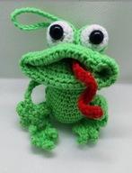 Brelok zawieszka frog żabka żaba handmade prezent na walentynki wyjątkowy