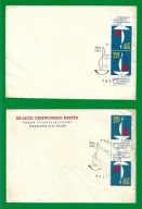 FDC 1244 odwrotki - 2 koperty