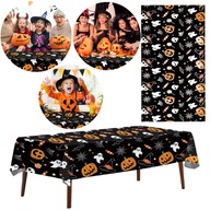 FOLIOWY OBRUS NA HALLOWEEN JEDNORAZOWY DEKORACJA OZDOBA STOŁU 137X183 CM