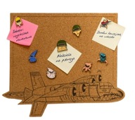 KAPITAN BOMBA TABLICA KORKOWA DUŻA ORZEŁ 7 1 RAKIETA TYTUS DO BIURA POKOJU