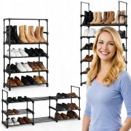 Stojak Na Buty Obuwie DUŻA Regał Półka WYSOKA Modułowa SKŁADANA 7 Poziomów