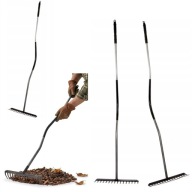 GRABIE DO LIŚCI OGRODOWE METALOWE SOLIDNE ERGONOMICZNE 150CM GRAFIT