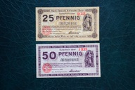 Banknoty Niemcy Köln 25 -50 Pfennig 1920-21 rok stan 1 !!!