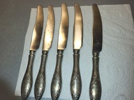 STARE ŁADNE POSREBRZANE NOŻE Z CCCP