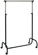 WIESZAK STOJAK NA UBRANIA NA KÓŁKACH STOJĄCY STOJAK NA KÓŁKACH REGULOWANY