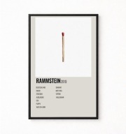 Plakat A4 z ramką RAMMSTEIN 21x29,7cm