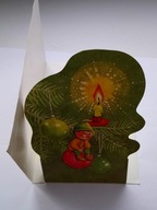 Wesołych Świąt - stara kartka przestrzenna