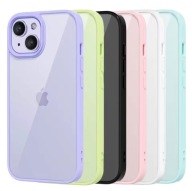 Etui silikonowe iPhone 11 12 13 14 15 16 Pro Max przezroczyste kolorowe
