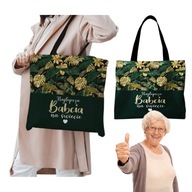 TORBA SZOPERKA DUŻA NA ZAKUPY MOCNA DLA BABCI DZIEŃ BABCI PREZENT