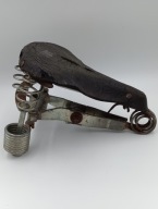 Zabytkowe siodełko do roweru - Lepper Primus sprężyny i skórka 31cm