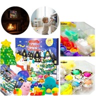 KALENDARZ ADWENTOWY DLA DZIECI POPIT PREZENT GNIOTKI SPINER ŚWIĘTA MIKOŁAJ