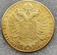 Moneta kolekcjonerska Austriacki Dukat Czworak Franciszek Józef 1915 rep.