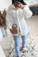 Biała koszula cargo rozmiar 34 XS