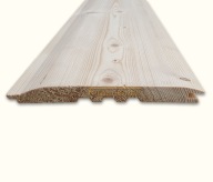 Deska elewacyjna BAL elewacja drewniana PÓŁBAL szalówka świerk 18x196mm