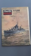 Mały Modelarz 4-5/1988 Brytyjski Krążownik HMS DIDO (uwaga)