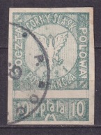 1921 Górny Śląsk Poczta Zielona Fi 1A gw.Korszeń