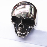 STAL 316L SYGNET MESKI CZASZKA Z KLAMI SLICZNY-R.20