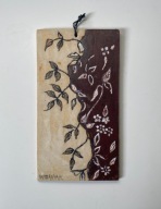 „Ogród Japoński I"- unikat kafel ceramiczny ręcznie malowany sygnowany nowy