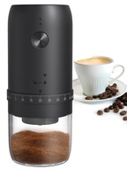 ELEKTRYCZNY MŁYNEK DO KAWY ORZECHÓW ZBÓŻ ŻARNOWY MOCNY AKUMULATOROWY USB