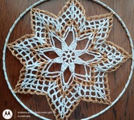 Serwetka szydełk. na obręczy met. 20 cm