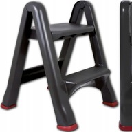 SKŁADANA DRABINKA TABORET ANTYPOŚLIZGOWY 150kg STOŁEK PODEST ZE SCHODKIEM