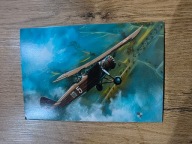 Kartka pocztowa – RWD-14 Czapla, polski samolot obserwacyjny, Robert Firszt
