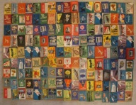 ETYKIETY ZAPAŁCZANE - POLSKA, ZESTAW 150 SZTUKI, KAŻDA INNA, RZADKIE (8)