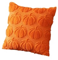 JESIENNA PLUSZOWA POSZEWKA NA JAŚKA PODUSZKĘ 45X45 CM HALLOWEEN DYNIA
