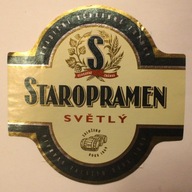 ETYKIETA - STAROPRAMEN - SVETLY - CZECHY - CZECHOSŁOWACJA