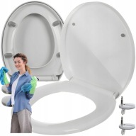 DESKA SEDESOWA WOLNOOPADAJĄCA TWARDA UNIWERSALNA MOCNA WYPINANA WC PREMIUM