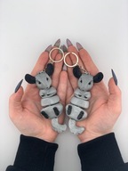 Brelok ruchomy szynszyla kolor szary