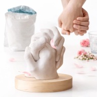 ZESTAW DO ODLEWU DŁONI DLA PAR PREZENT NA WALENTYNKI