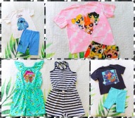 MEGA PAKA ubrań modna markowa zestaw dla dziewczynki 134/140 LATO